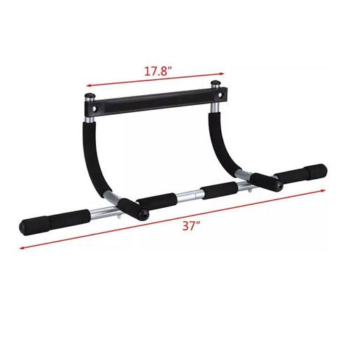 NEW Steel Pull Up Chin Up Bar Adjustable Power Black For Pull Ups in Home Gym US