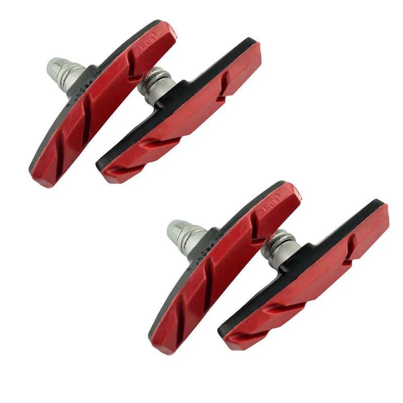 1 Pairs V-shaped Silent Brake Pads Suitable for BMX Road Mountain Bike Silent Durable Brake Pads Bicycle Accessories Dropship