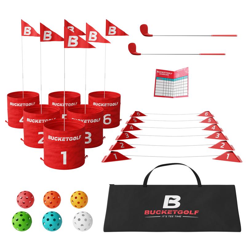 BucketGolf 6 Hole Set - Perfect for all golfers and families