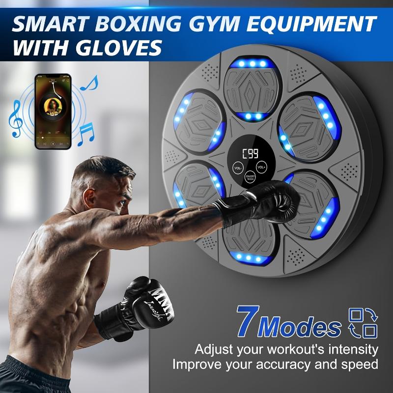 Intelligent Wall-Mounted Boxing Trainer - Advanced Electronic Music Boxing Machine with Punching Equipment, Real-Time Feedback, and Adjustable Intensity - Perfect for Home Gym and Fitness Enthusiasts