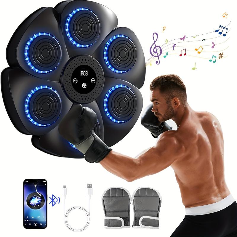 Intelligent Wall-Mounted Boxing Trainer - Advanced Electronic Music Boxing Machine with Punching Equipment, Real-Time Feedback, and Adjustable Intensity - Perfect for Home Gym and Fitness Enthusiasts