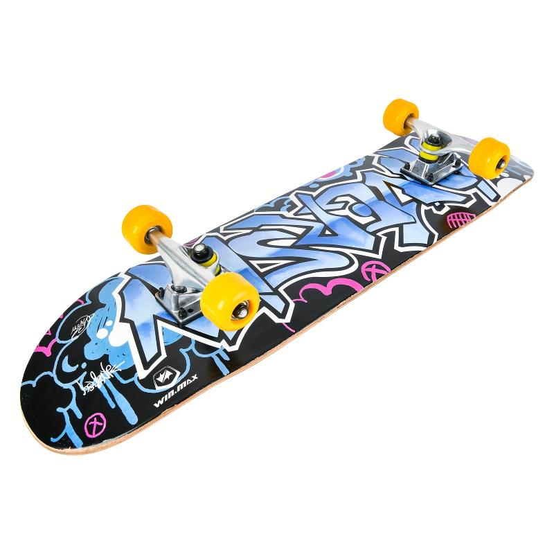 SAN QIAN SHOP Interesting sports  Beginner Skateboard - Vibrant Multi-color Design Skateboard, 31*8 Inches 7ly Maple Beginner Load 220.46LB 7-ply Maple Deck, Safe Non-slip Surface, Concave Feet