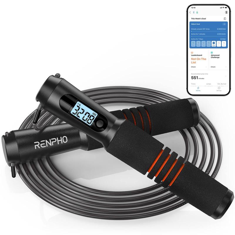 RENPHO Smart Jump Rope (Black)