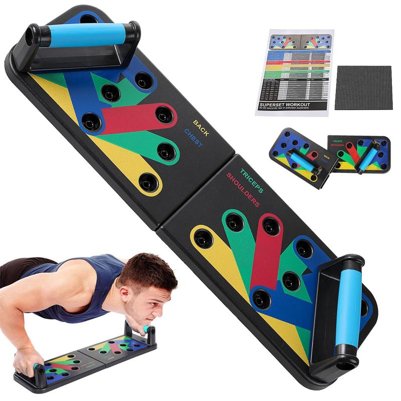 Fitness Machines Push Up Board 9 in 1 Strength Training Equipment | Professional Home Workout Push Up Fitness Stand For Floor | Multi-functional Push Up Board for Men | Portable Gym For Chest, Abdominal grippers