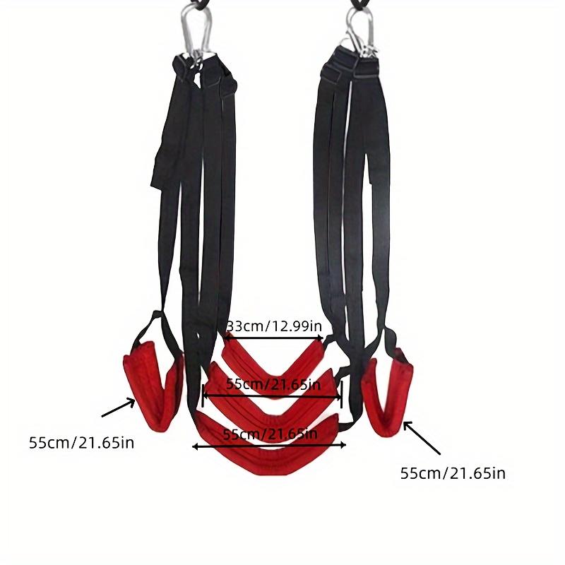 A Set of Yoga Straps, with 4 5 Straps, Adjustable Fitness Pilates Swing