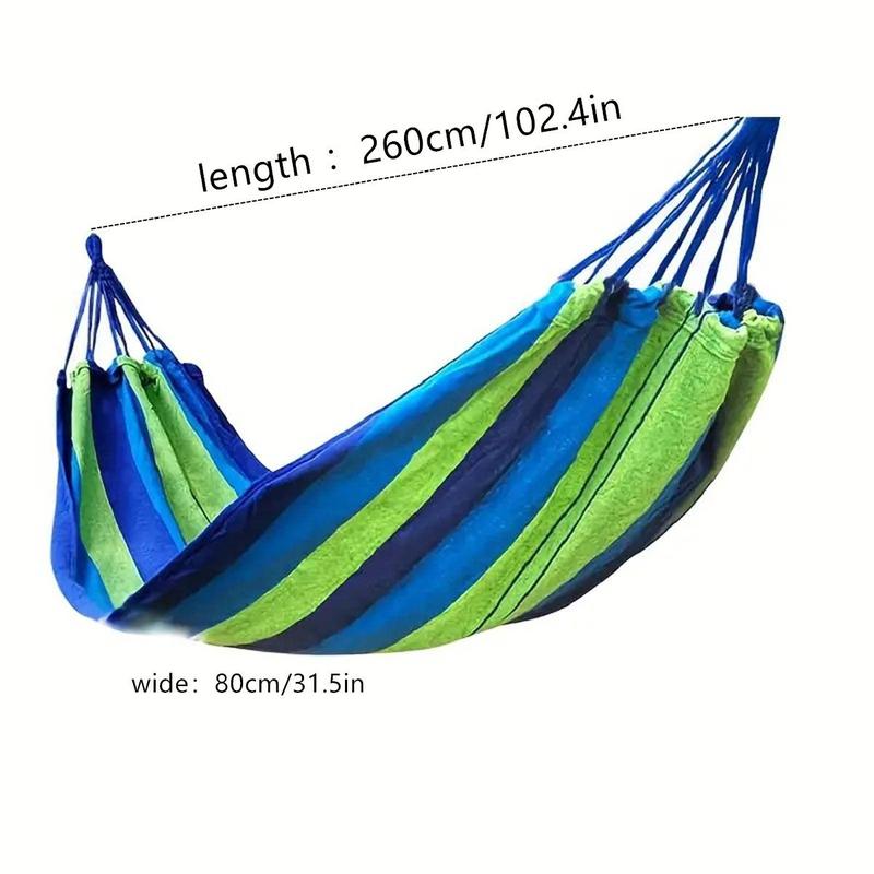 Outdoor Portable Hammock, 1 Set Summer Anti-rollover Camping Hammock With Storage Bag For Outdoor Backyard Garden, Solocamping, Bikepacking, Glamping, Patio Furniture, Summer Gift