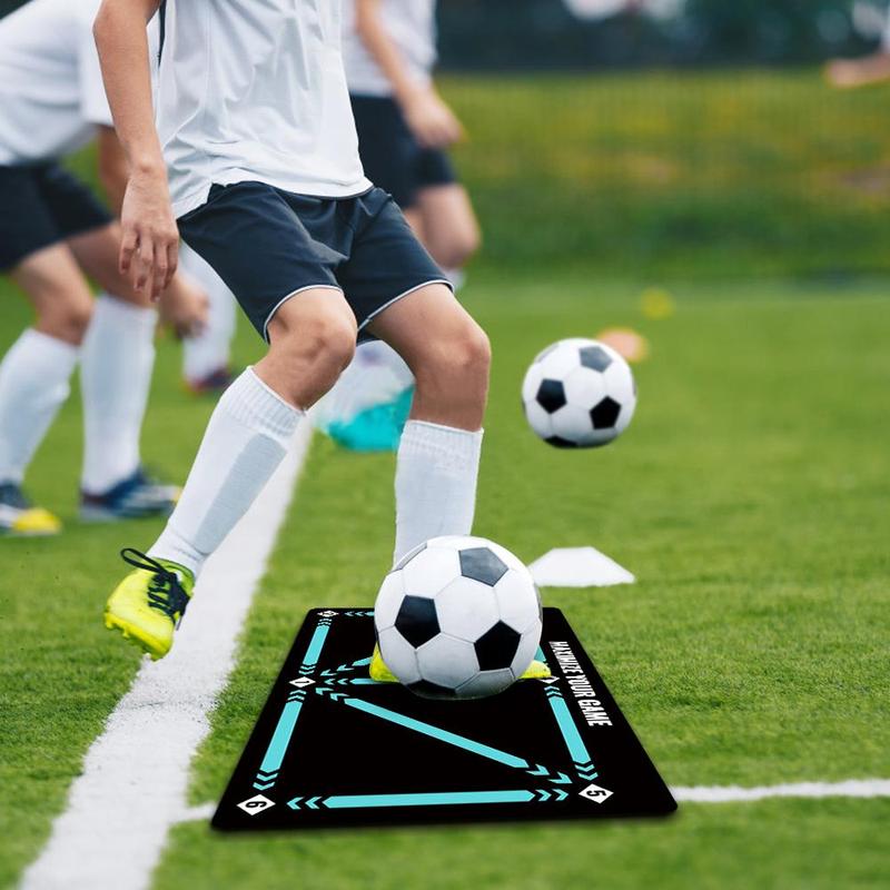 Football Training Mat, Silent Shock Absorption Football Training Tool, Football Training Aid, Sports Equipment for Indoor Outdoor Use, Christmas Gift