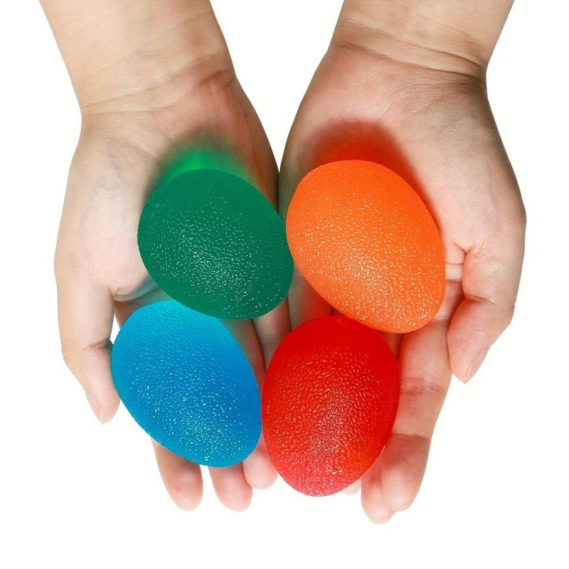 Hand Grip Ball, 4 Counts set Hand Strength Griping Training Balls, Finger Resistance Exercise Ball, Stress Relief Ball for Finger Grip Strength Training, Fitness Equipment