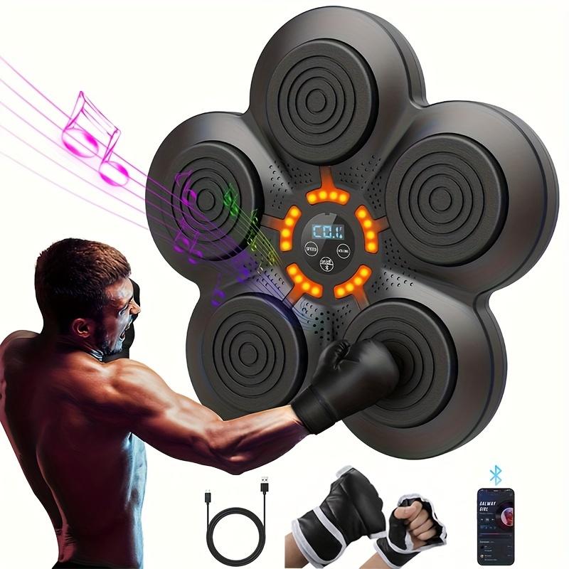 3 PCs Smart Music Boxing Machine, Wall Mounted Boxing Target, No Punching Installation, Adjustable Height, 9 Gear Speed Adjustment, Electronic Boxing Trainer with Gloves, Boxing Fitness Workout