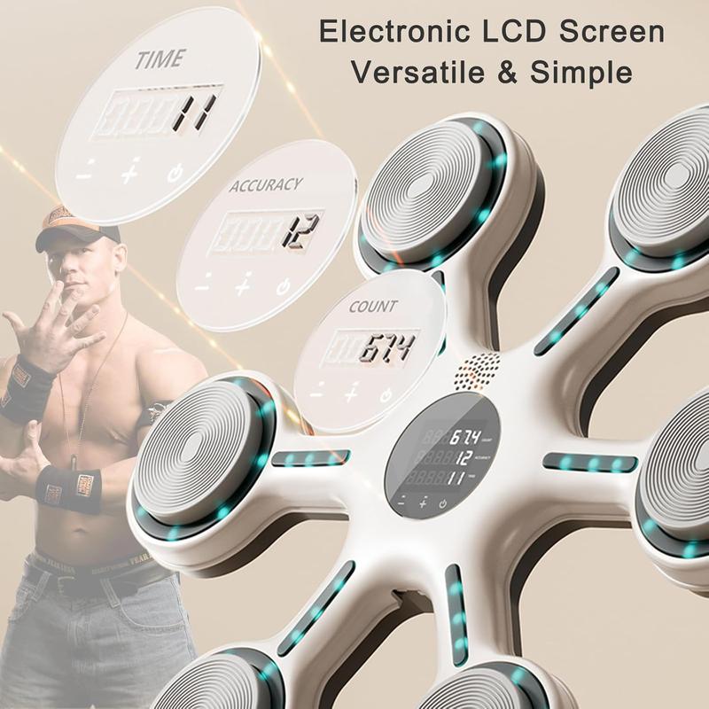 Music Boxing Machine, Wall Mounted Smart Bluetooth Music Boxing Trainer, Electronic Boxing Target Workout Punching Equipment for Home, Indoor and Gym