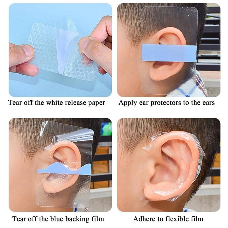 Waterproof Ear Protective Sticker, Waterproof Ear Sticker, Waterproof Clear Tape for Shower Swimming, Adhesive Tape for Ear