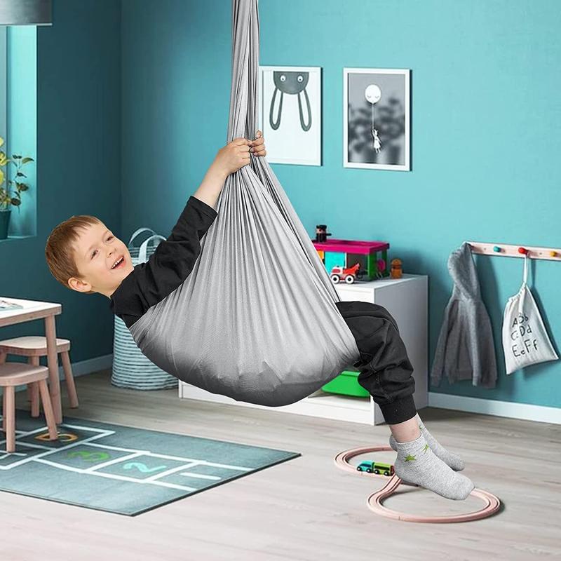 Elastic Hammock, 1 Set Portable Swing Hammock, Indoor & Outdoor Yoga Swing, Air Yoga Hammock, Yoga Swing for Home, Camping, Hiking, Christmas Gift