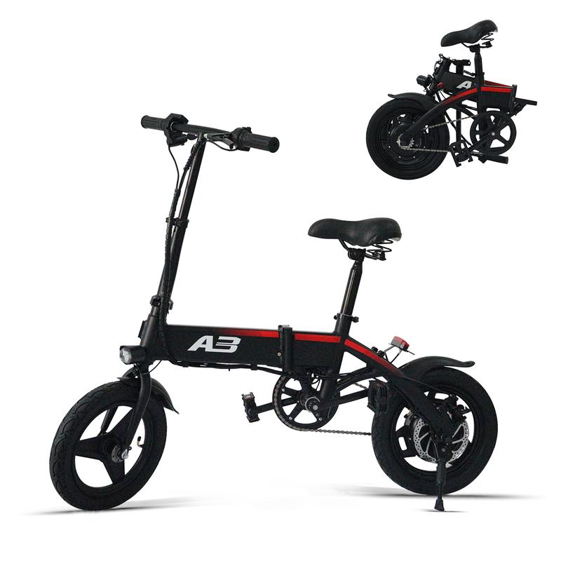 14inch Electric Bike, 20 mph, 30+ Mile Range, City Commuter E Bike, Built-in Removable Battery, 350 Watt Brushless Motor, 1Year Warranty