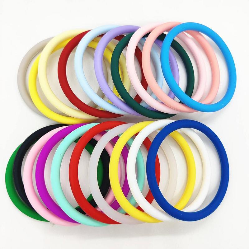 Silicone Sports Wristband, 8 Counts set Fashionable and Dazzling Sports Silicone Bracelet, Sports Accessories for Women & Men, Gym Accessories