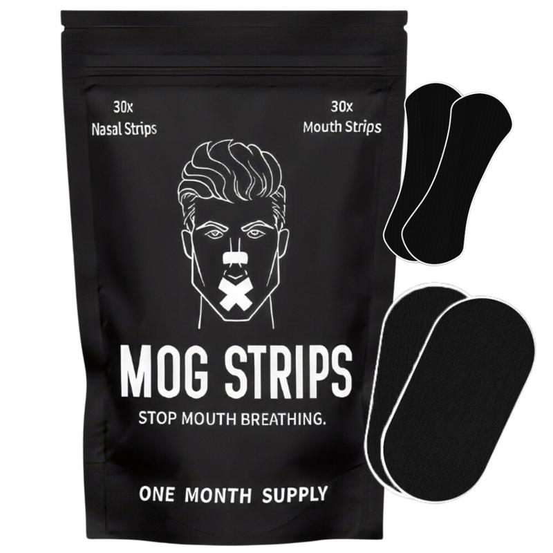 Mog Strips, one month supply, for sleep, exercise, mouth tape, nose tape, strips, long lasting adhesive, yoga, gym, comfort Comfort Skincare Comfort Skincare