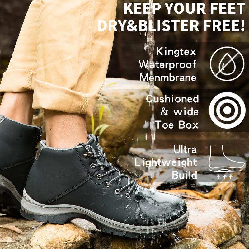 Mens Lightweight Hiking Boots Mid Ankle Work Casual Comfortable Hiker Trekking Outdoor Boots Anti Slip Hiking Shoes botas tactic