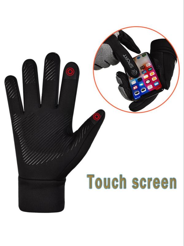 Winter Thermal Gloves, Glove Hiking, 1 Pair Men & Women Touch Screen Water Resistant Windproof Anti Slip Heated Glove, Hands Warm for Hiking Driving Running Bike Cycling, Outdoor Accessories