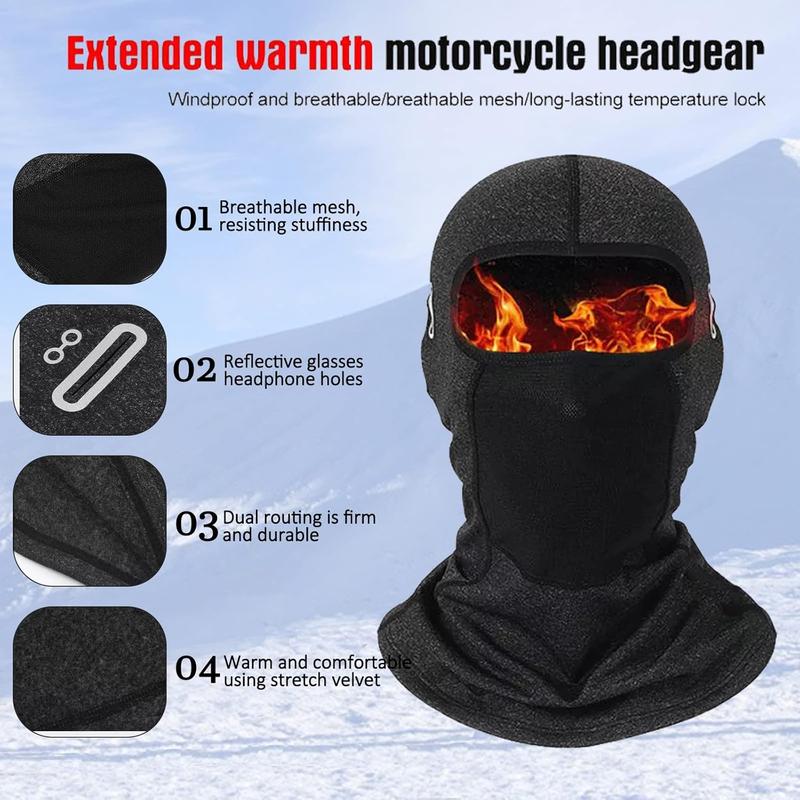 Winter Balaclava for Men, Windproof Balaclava Ski Mask  Bicycle  mask, Cold Winter Balaclava Thermal