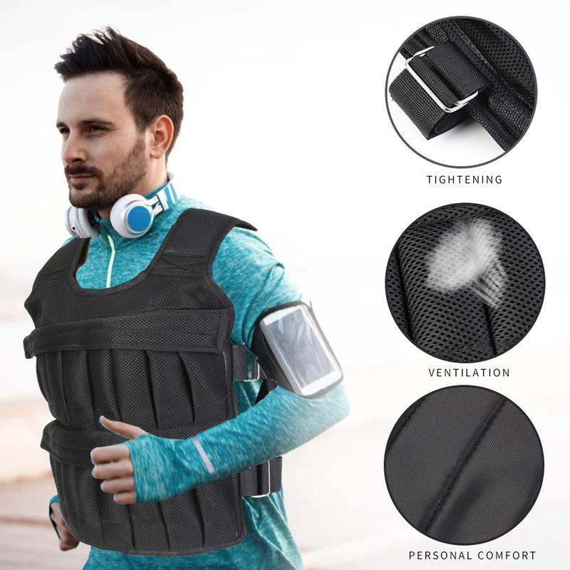 3 15 35kg Weight Training Suit Empty Bag Fitness Running Vest Adjustable Weight Jacket Workout Equipment for Workout Jogging