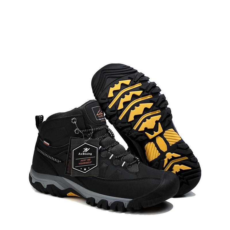 [tiktok New store special offer]Casual Sports Shoes Warm Men's Winter Boots Snow Fur Edge Warm Short Boots Outdoor Non-slip Hiking Shoes Waterproof Shoes