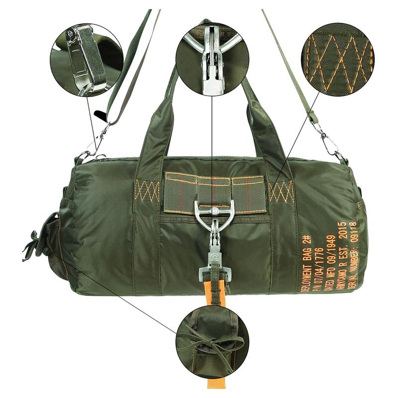 AIR FORCE Military Bag Parachute Buckles Hook Tactical Duffle for Military Camping Hunting Hiking Traveling GYM