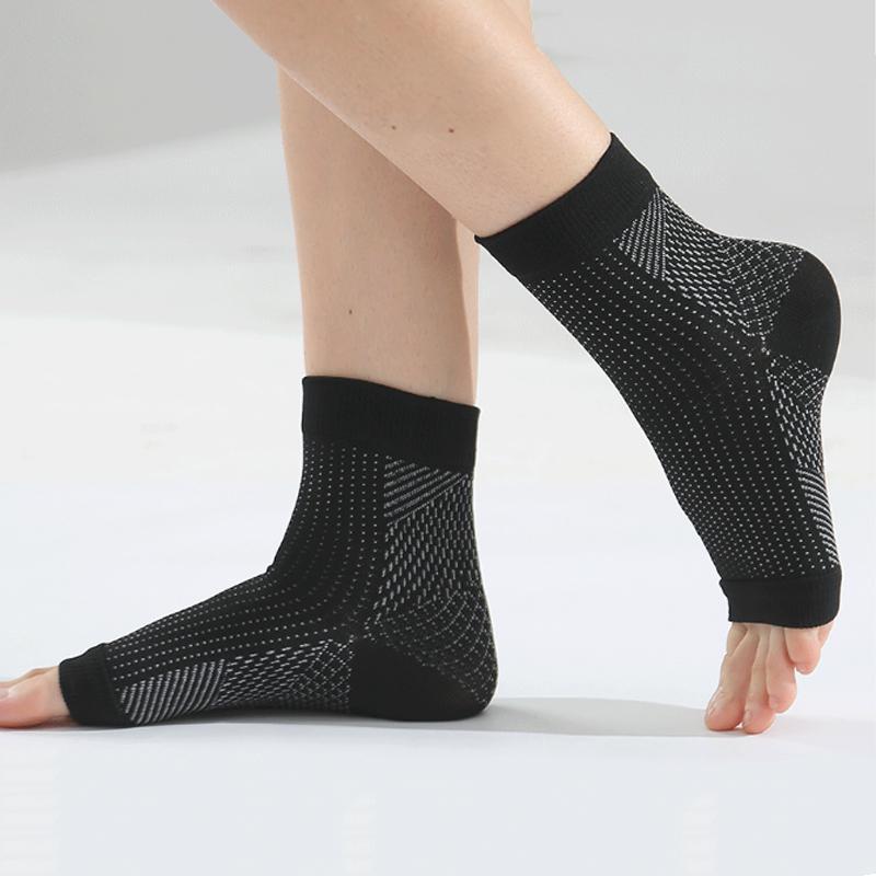 Breathable Ankle Support Socks, 1 Pair Comfortable Sports Socks For Men & Women, Sports Socks For Foot Relief, Christmas Gift