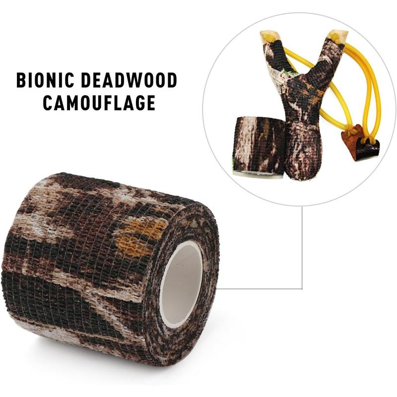 10 Roll Camo Tape Wrap, Camouflage Self-Adhesive Camo Stick Bandage for Outdoor Sports Climbing Camping, 2in x 14.76ft for Range Finder Camera Flashlight Bicycle