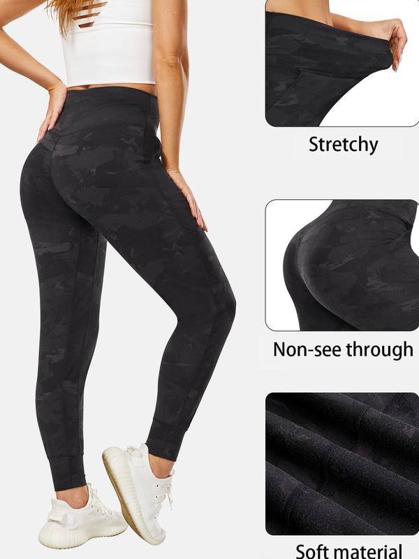 Women's High Waist Pocket Joggers, Sporty Comfy Breathable High Stretch Pants, Joggers for Women, Ladies Sportswear for Running Workout