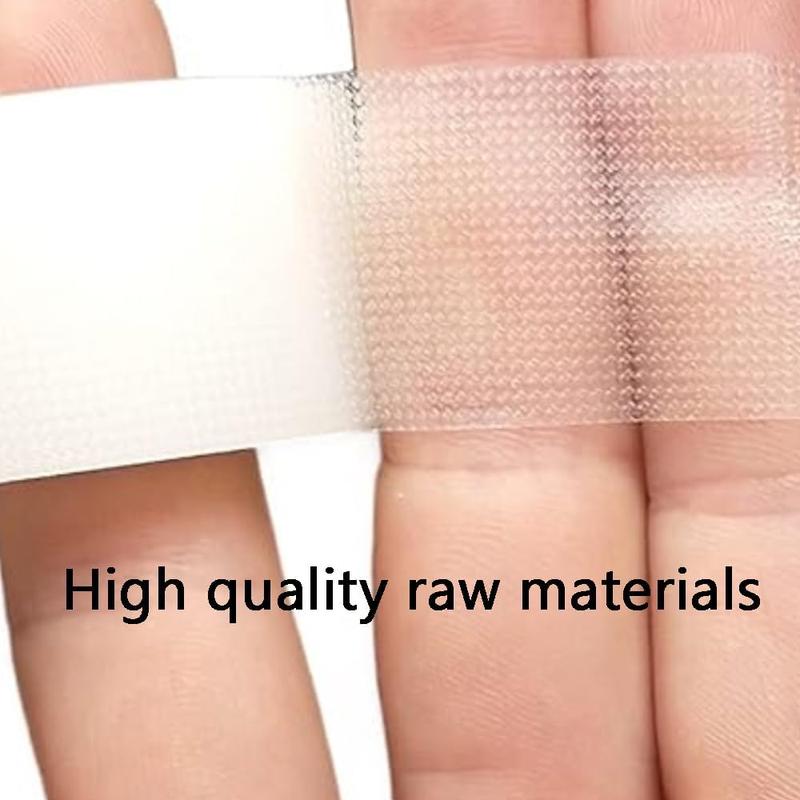 90-Pack Transparent White Tape - Hypoallergenic, Breathable, Painless Removal, Comfortable for Sensitive Skin, 1-Month Supply, Sport & Mouth Tape