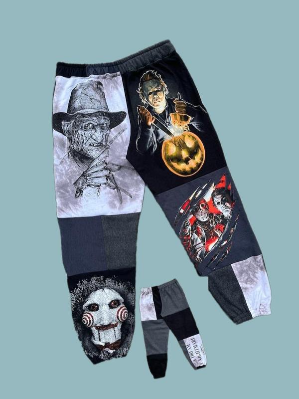 Do you like scare movie Halloween Joggers, Halloween Jogger Pants, Spooky Ghostface Pants, Fall Winter Pants, Jogger Pant For Men