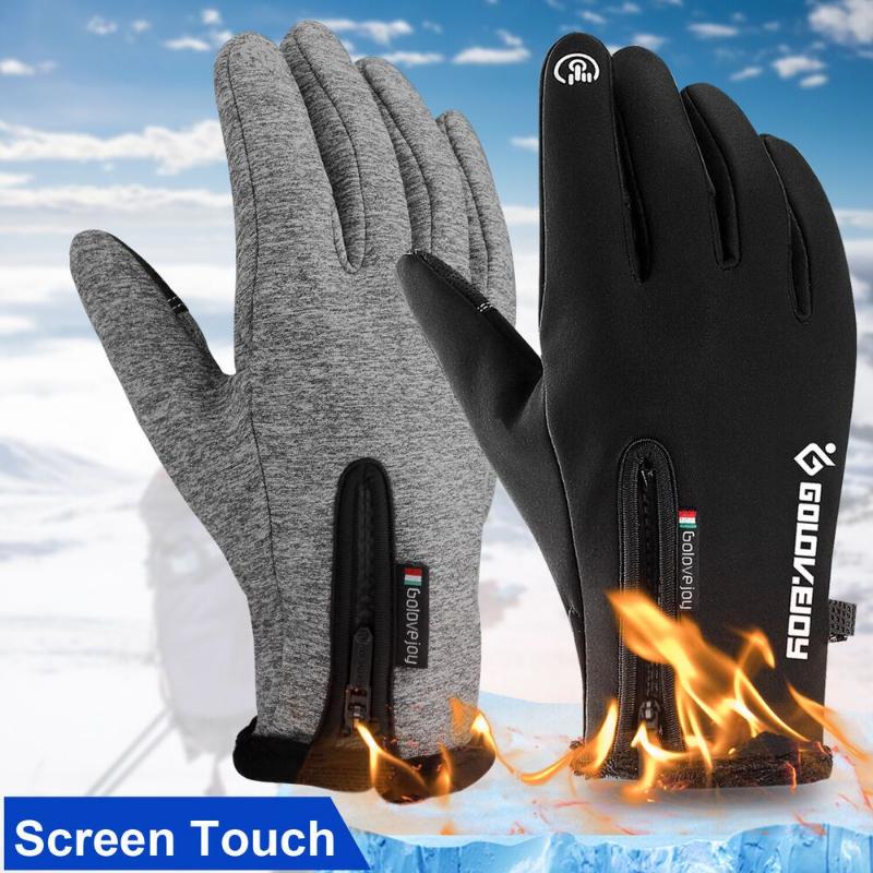 1pair Waterproof Winter Ski Gloves For Men, Thermal Touch Screen, Cold Weather Gloves For Snow, Motorcycle, And Outdoor Activities