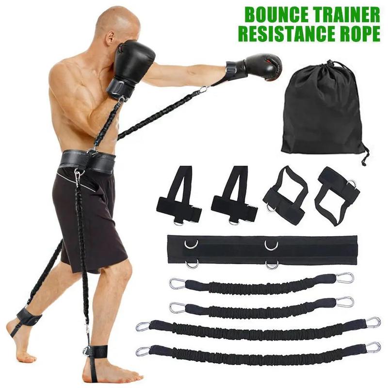 Boxing Training Resistance Band Set Fitness Resistance Bands Waist Leg Bouncing Training for Arm Exercises Boxing Muay Training