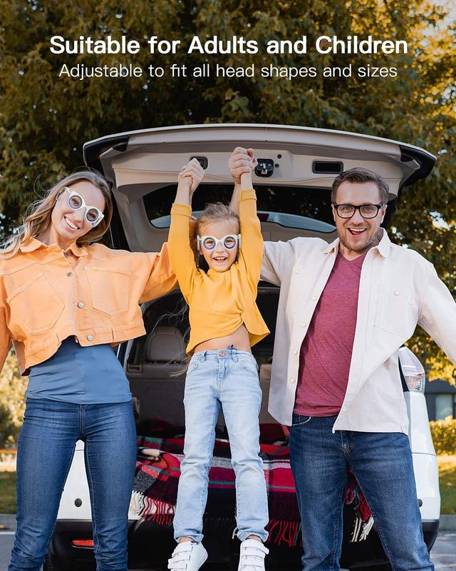 NEOISM Anti Motion Sickness Glasses Relieve Carsickness Airsickness Seasickness Glasses Light Portable Nausea Relief Glasses for Travel