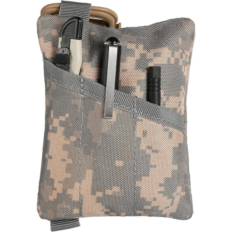 2 Pack Tactical Compact EDC Pouches Military Molle Utility Pouch Accessories Organizer Pouch Coin Purse Keychain Pocket Credit Card Holder Waist Pack