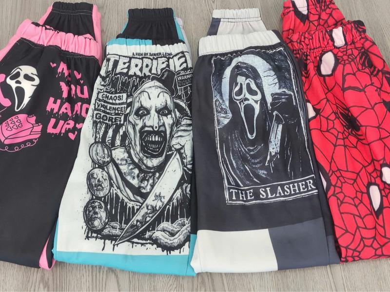 Ghost Face Call Me, Halloween Jogger Pants, Horror Movie Pants, Jogger Pant For Men and Women, Horror Patchwork Sweatpants