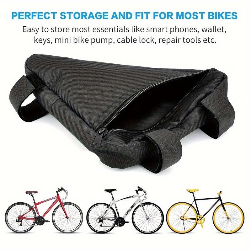 Mountain Bike Triangle Frame Bag, Bicycle Front Beam Pack, Cycling Bag, Bike Seat Packs, Outdoor Cycling Accessories