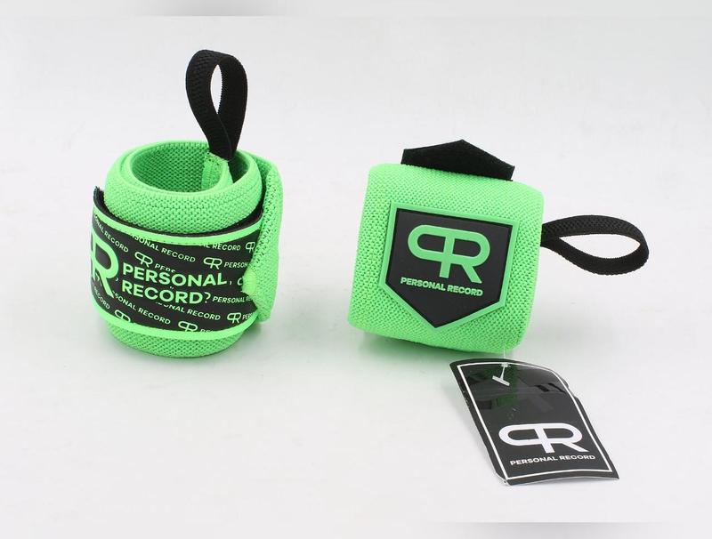 Personal Record Heavy Duty Premium Wrist Wraps PR901 - Neon