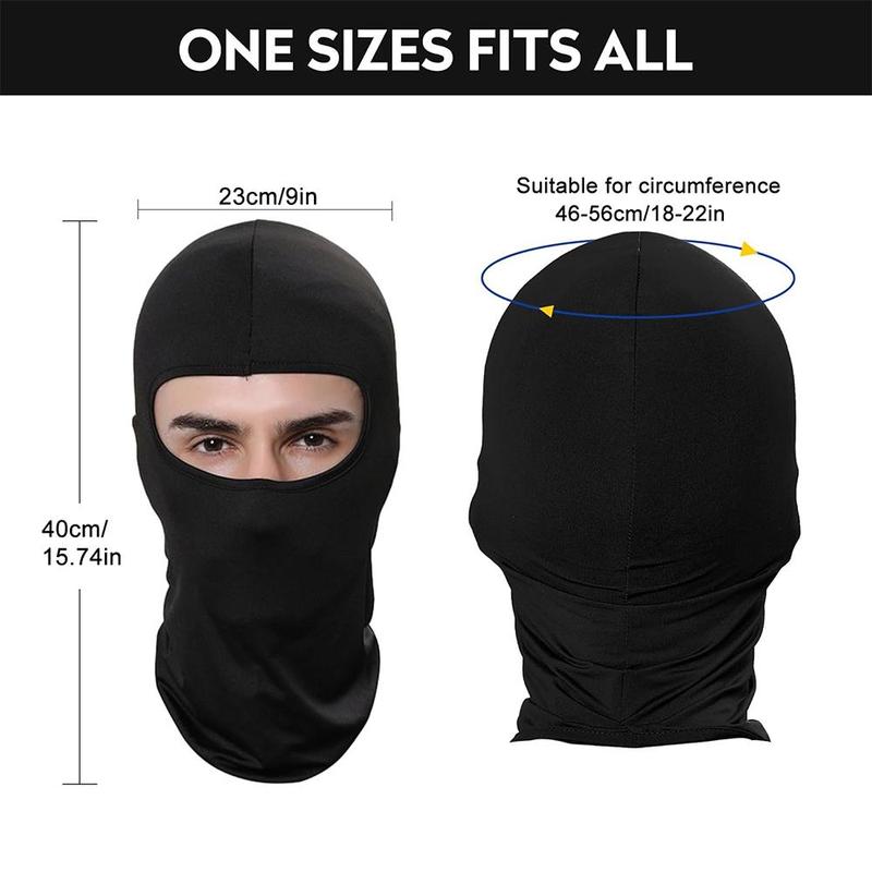 Unisex Balaclava Mask, 5 Counts Breathable Full Face Cover for Motorcycle Cycling Skiing, Outdoor Sports Accessories for Surfing Fishing