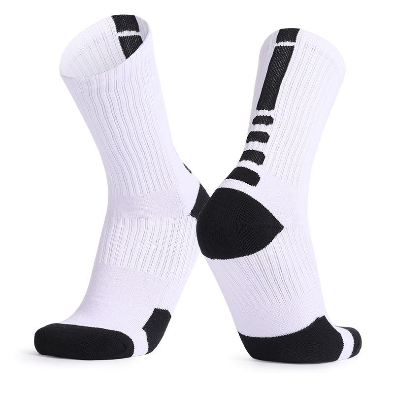 Men's Basketball Cushioned Sports Trendy Comfortable Athletic Cushioned Crew Socks