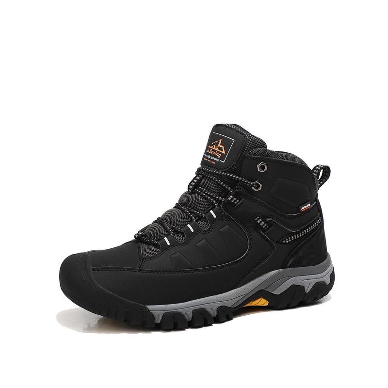 [tiktok New store special offer]Casual Sports Shoes Warm Men's Winter Boots Snow Fur Edge Warm Short Boots Outdoor Non-slip Hiking Shoes Waterproof Shoes