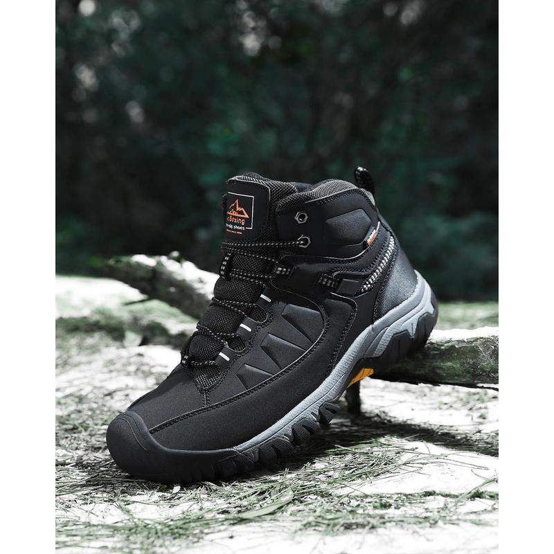 [tiktok New store special offer]Casual Sports Shoes Warm Men's Winter Boots Snow Fur Edge Warm Short Boots Outdoor Non-slip Hiking Shoes Waterproof Shoes