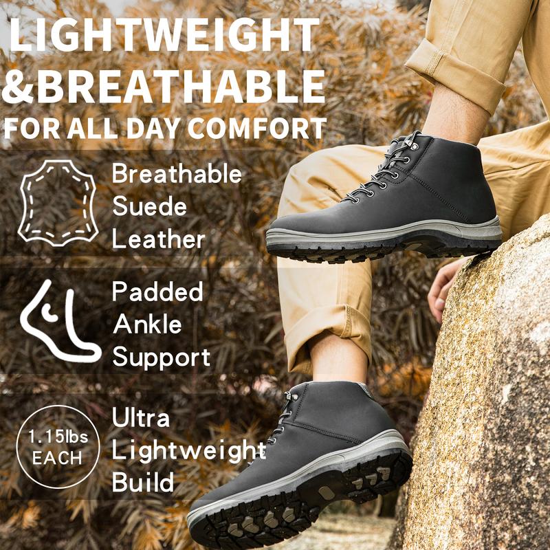 Mens Lightweight Hiking Boots Mid Ankle Work Casual Comfortable Hiker Trekking Outdoor Boots Anti Slip Hiking Shoes botas tactic