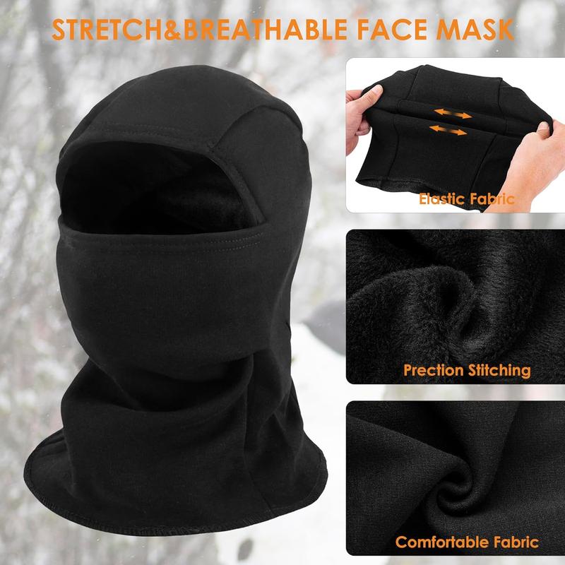 Balaclava Ski Mask for , Full  Mask Winter Fleece Thermal Cold Weather Outdoors Cover for Men Women 2 Packs