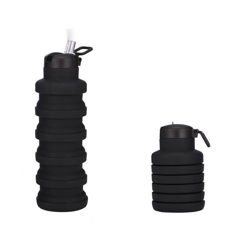 Collapsible Water Bottle, Creative Portable Sports Water Bottles, Silicone Drinking Bottle for Outdoor Sports