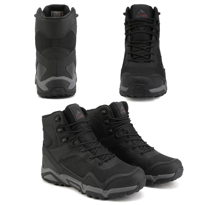 NORTIV8 Men's Waterproof Suede Hiking Boots