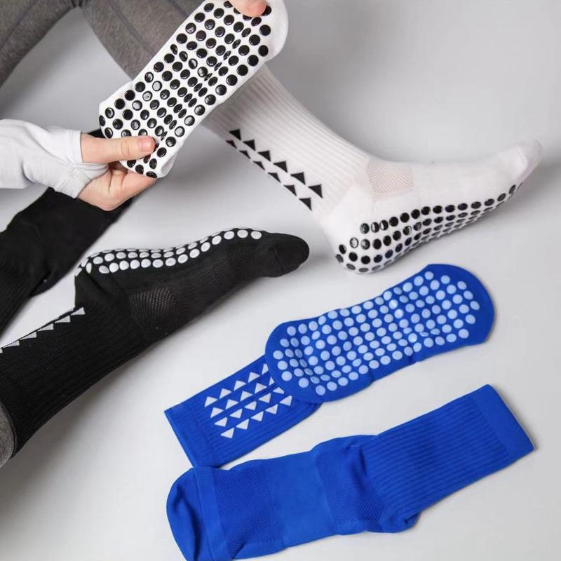 4 Pairs Of Men's Professional Thickened Football Socks For Men With Towel Bottom, Anti-slip Football Socks, Durable Long Socks