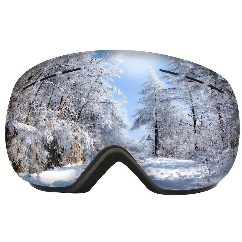 Snowboard Goggles Compatible Spherical Double Anti Fog Snow Goggles Anti Fog UV400 Ski Goggles triathlon  helmet red  night