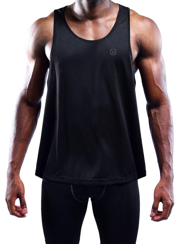 NELEUS Men's 3 Pack Quick Dry Fit Muscle Tank Top, I-shaped Vest work out athletic