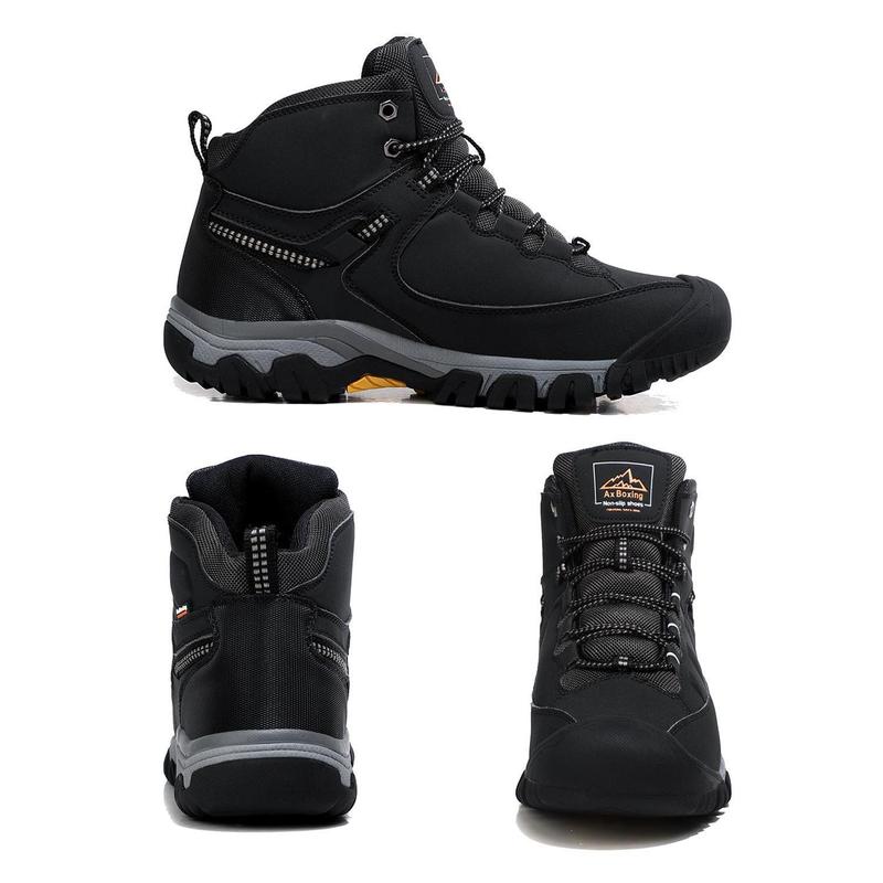 [tiktok New store special offer]Casual Sports Shoes Warm Men's Winter Boots Snow Fur Edge Warm Short Boots Outdoor Non-slip Hiking Shoes Waterproof Shoes