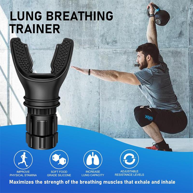 Portable Respiratory Trainer-Exercise Device. Respiratory Muscle Training |Improve Breathing Capacity | Easy to Clean| Adjustable Resistance, Adjustable to Different Fitness Needs